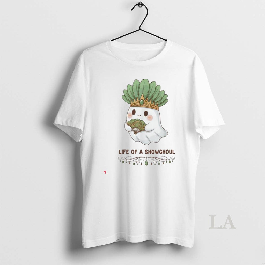 Original Life Of A Showghoul Cute Kawaii Ghost Showgirl Unisex T-shirt, Sweatshirt, Hoodie, Long Sleeve Tee - T-Shirt, Sweatshirt, Hoodie