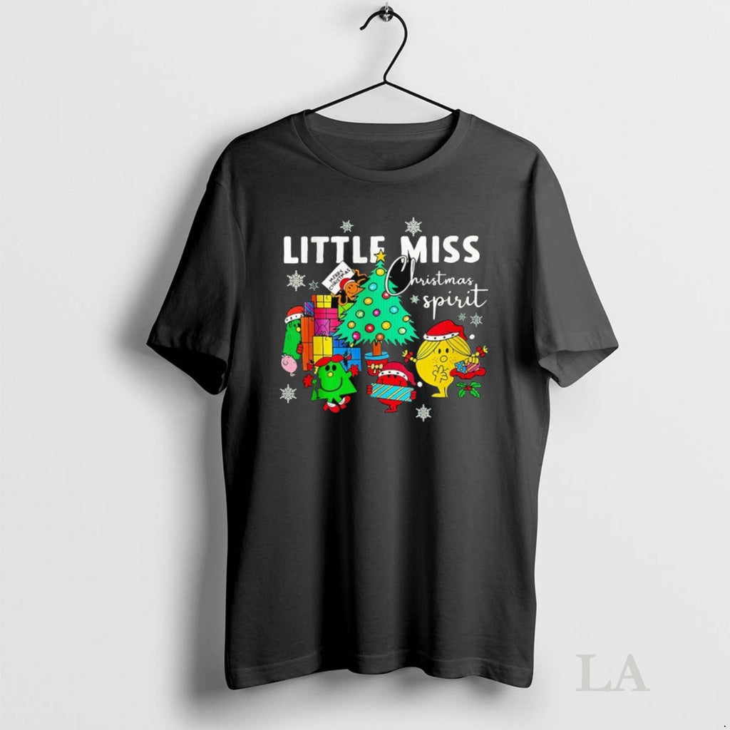 Original Little Miss Christmas Spirit Unisex T-shirt, Sweatshirt, Hoodie, Long Sleeve Tee - T-Shirt, Sweatshirt, Hoodie
