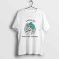 Original Living Off Prayer And Turquoise Lady Illustration Tee Tshirts Jpg Unisex T-shirt, Sweatshirt, Hoodie, Long Sleeve Tee - T-Shirt, Sweatshirt, Hoodie