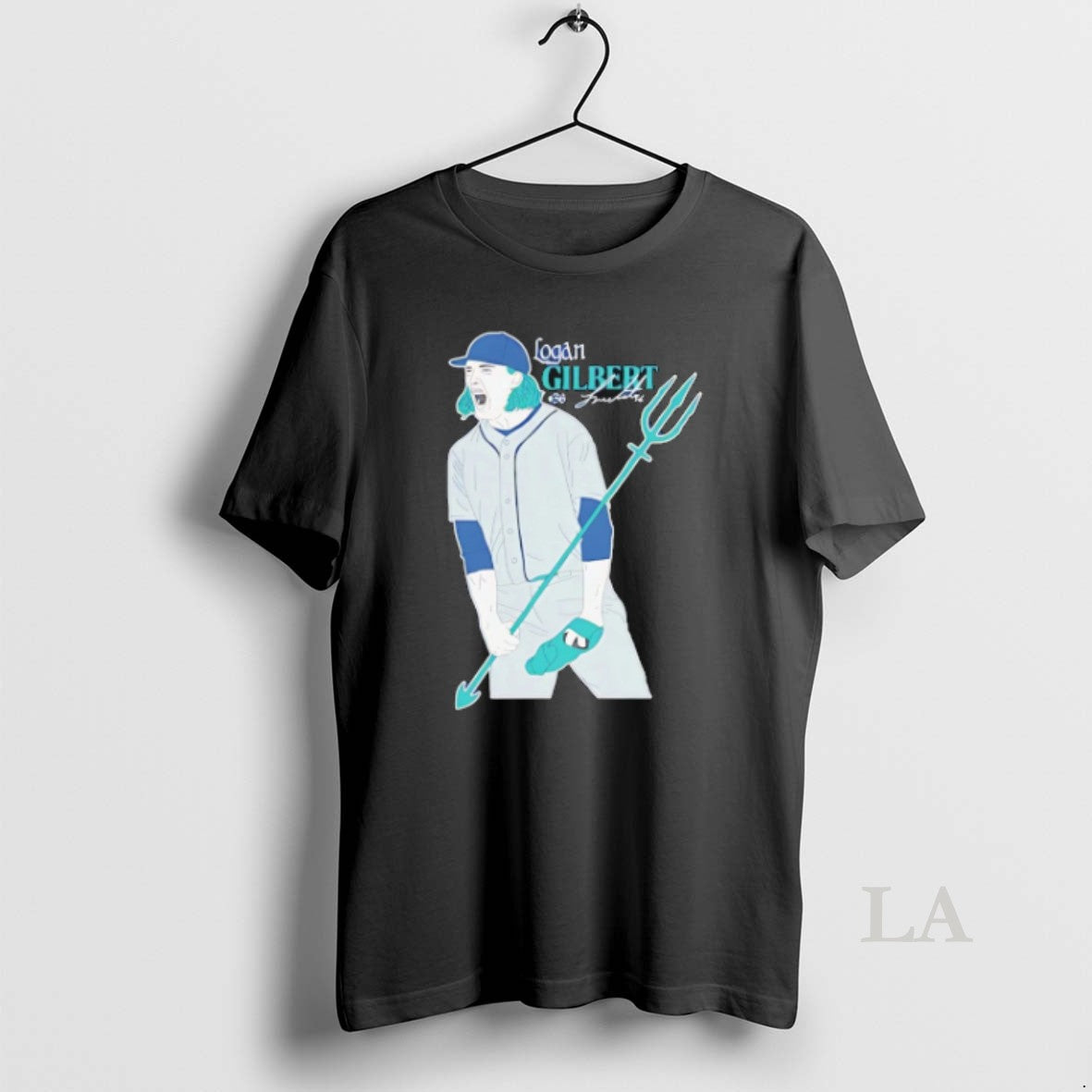 Original Logan Gilbert Seattle Mariners Trident Signature Unisex T-shirt, Sweatshirt, Hoodie, Long Sleeve Tee - T-Shirt, Sweatshirt, Hoodie