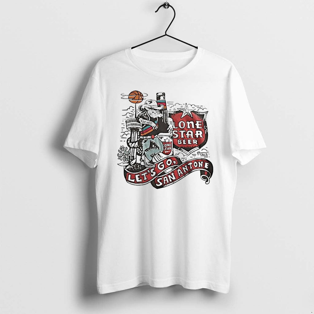 Original Lone Star Beer Lets Go San Antonio Spurs 1 Tshirts Jpg Unisex T-shirt, Sweatshirt, Hoodie, Long Sleeve Tee - T-Shirt, Sweatshirt, Hoodie