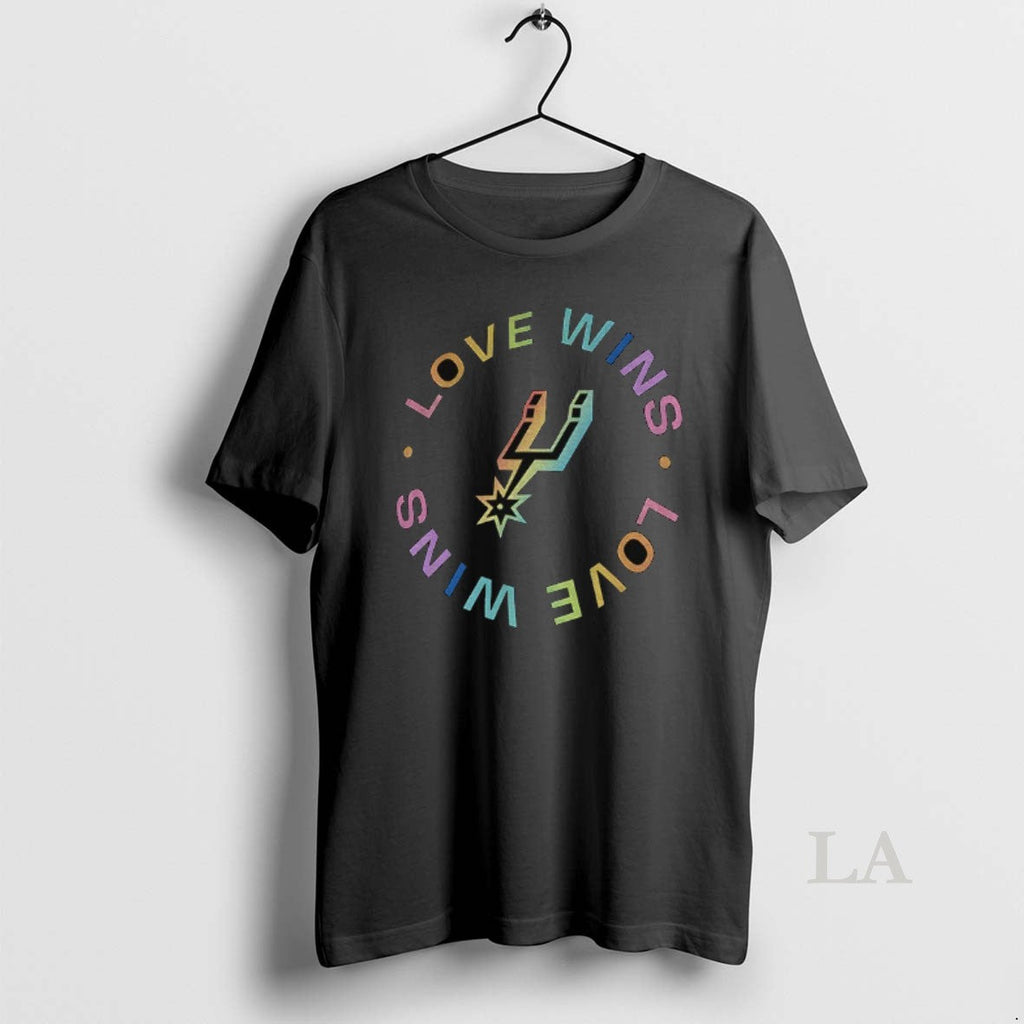 Original Love Wins San Antonio Spurs Basketball Nba Logo Unisex T-shirt, Sweatshirt, Hoodie, Long Sleeve Tee - T-Shirt, Sweatshirt, Hoodie