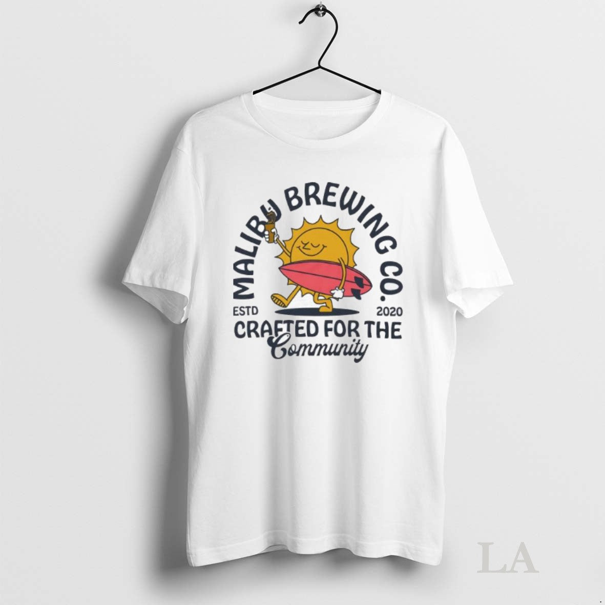 Original Malibu Brewing Company Estd 2020 Crafted For The Community Unisex T-shirt, Sweatshirt, Hoodie, Long Sleeve Tee - T-Shirt, Sweatshirt, Hoodie