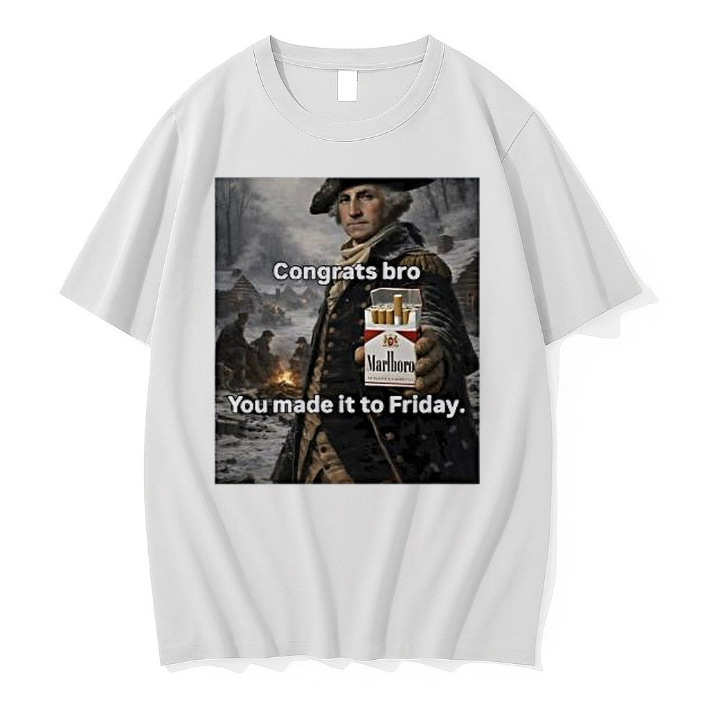Original Marlboro Congrats Bro You Made It To Friday Tshirts Jpg Unisex T-shirt, Sweatshirt, Hoodie, Long Sleeve Tee - T-Shirt, Sweatshirt, Hoodie