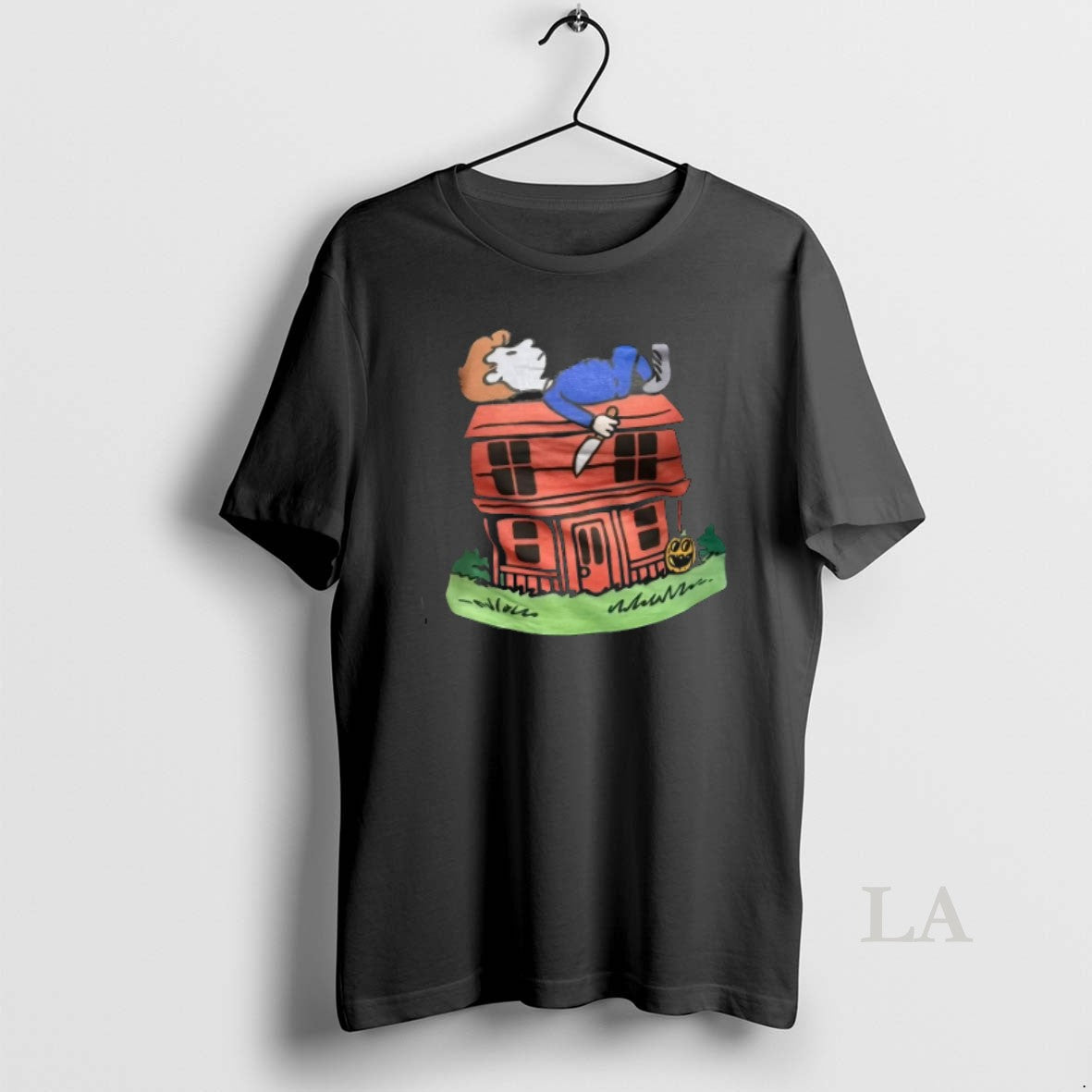 Original Michael Myers Halloween Horror House Cartoon T Shirt 7fc236d614u 1 Unisex T-shirt, Sweatshirt, Hoodie, Long Sleeve Tee - T-Shirt, Sweatshirt, Hoodie
