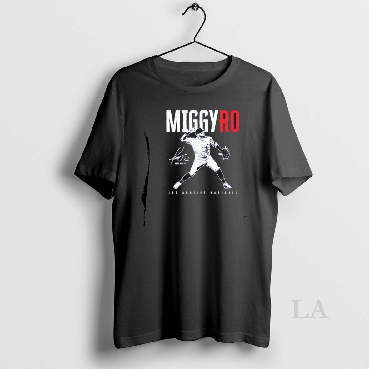 Original Miguel Rojas 72 Los Angeles Baseball Miggyro Signature Unisex T-shirt, Sweatshirt, Hoodie, Long Sleeve Tee - T-Shirt, Sweatshirt, Hoodie
