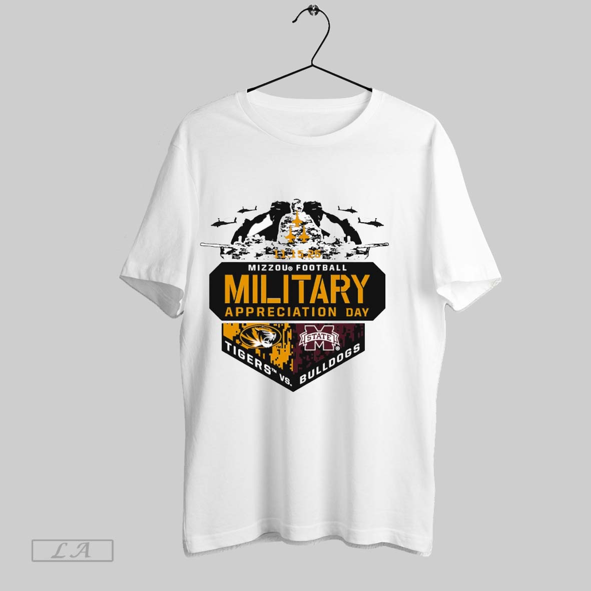 Original Military Appreciation Day Mizzou Tiger Vs Mississippi State Bulldogs Unisex T-shirt, Sweatshirt, Hoodie, Long Sleeve Tee - T-Shirt, Sweatshirt, Hoodie