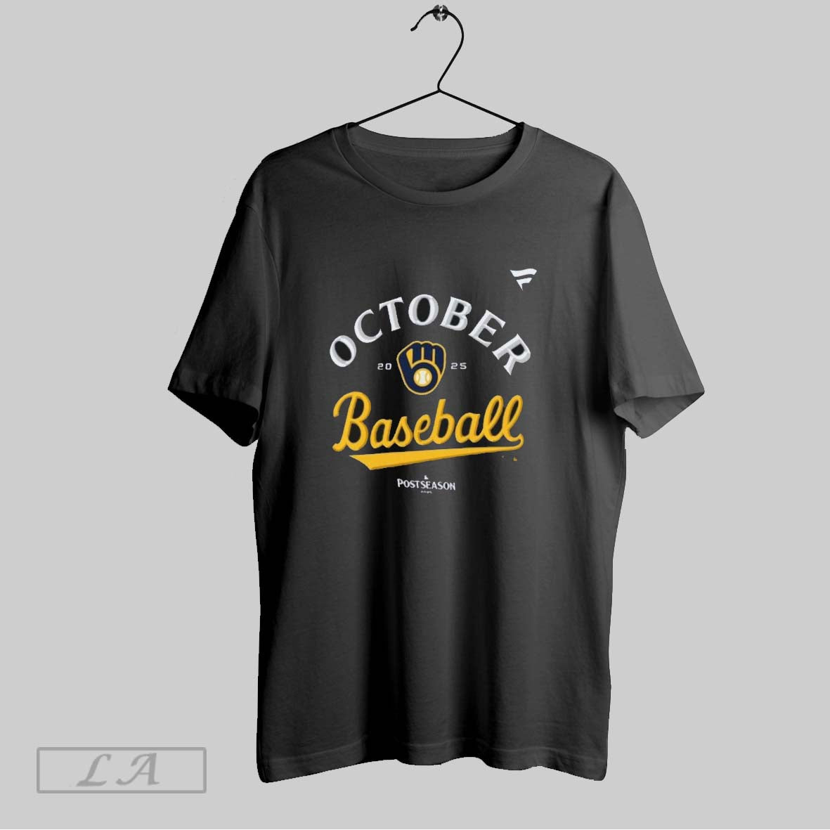 Original Milwaukee Brewers October Baseball 2025 Mlb Postseason T Shirt Unisex T-shirt, Sweatshirt, Hoodie, Long Sleeve Tee - T-Shirt, Sweatshirt, Hoodie
