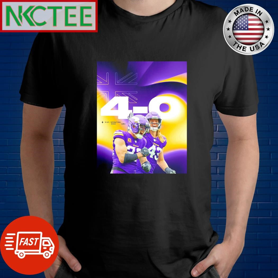 Original Minnesota Vikings 4 0 New York Jets in London shirt Unisex T-shirt, Sweatshirt, Hoodie, Long Sleeve Tee - T-Shirt, Sweatshirt, Hoodie