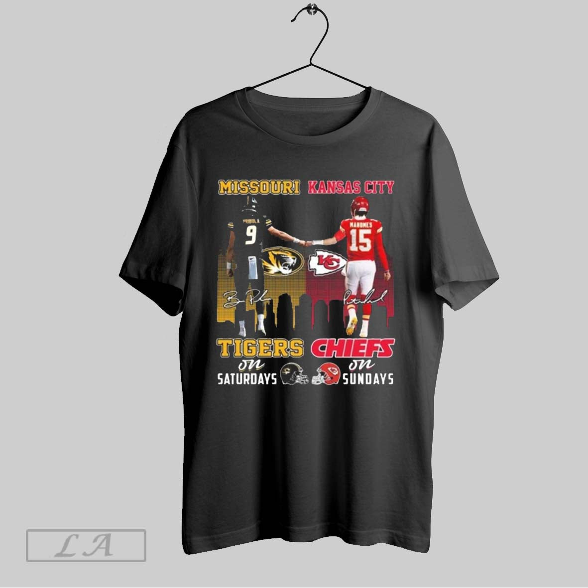 Original Missouri Tigers B Pribula On Saturdays And Kansas City Chiefs Patrick Mahomes On Sundays - T-Shirt, Sweatshirt, Hoodie