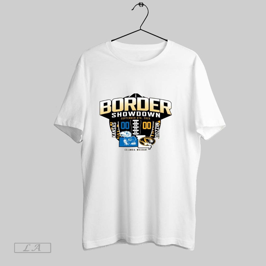 Original Mizzou Tigers Football Victory Kansas Jayhawks Border Showdown September 6th 2025 Columbia Missouri Score - T-Shirt, Sweatshirt, Hoodie