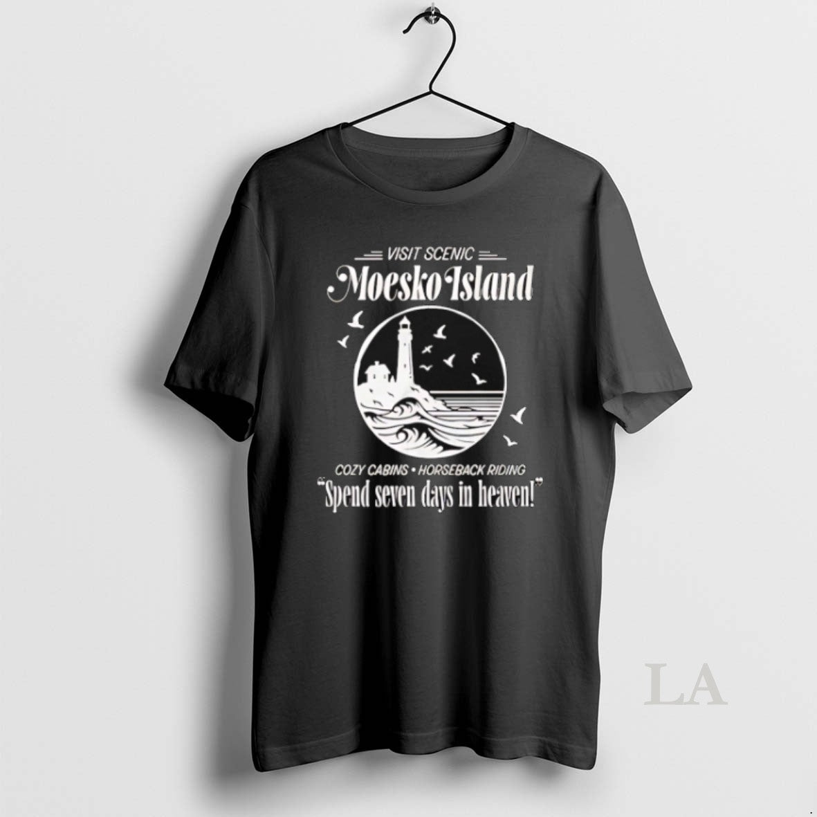 Original Moesko Island Cozy Cabins Horseback Riding Spend Seven Days In Heaven Unisex T-shirt, Sweatshirt, Hoodie, Long Sleeve Tee - T-Shirt, Sweatshirt, Hoodie