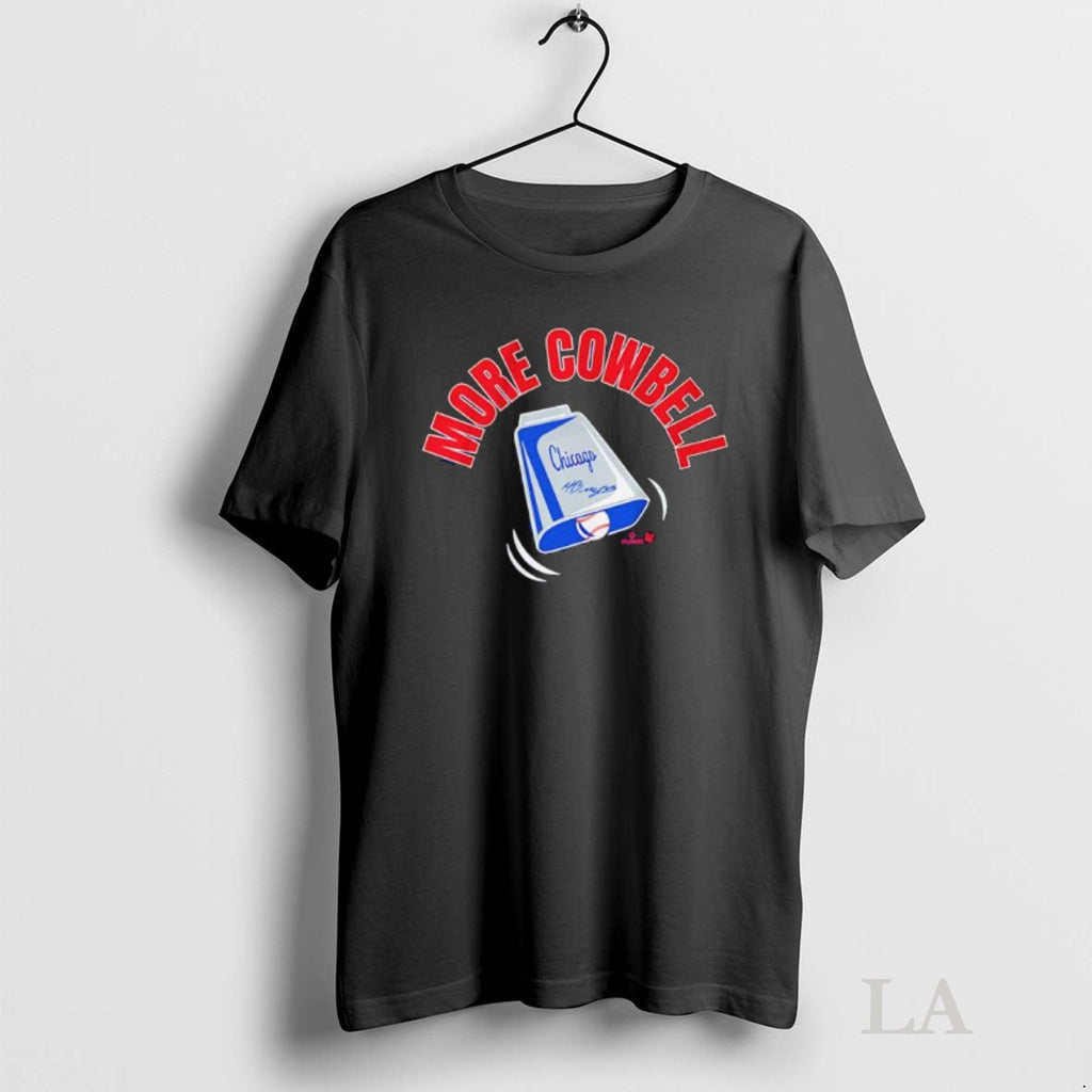 Original Moises Ballesteros More Cowbell Chicago Signature Unisex T-shirt, Sweatshirt, Hoodie, Long Sleeve Tee - T-Shirt, Sweatshirt, Hoodie