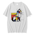 Original Mondrian Style Geometric Cat Tshirts Jpg Unisex T-shirt, Sweatshirt, Hoodie, Long Sleeve Tee - T-Shirt, Sweatshirt, Hoodie