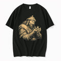 Original Mongol Warrior Holding Butterfly Engraved Illustration Tshirts Jpg Unisex T-shirt, Sweatshirt, Hoodie, Long Sleeve Tee - T-Shirt, Sweatshirt, Hoodie