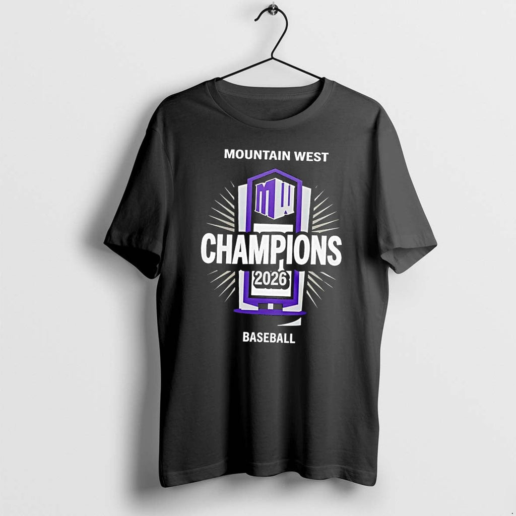 Original Mountain West Champions 2026 Baseball Mw Logo Fan Black Tshirts Jpg Unisex T-shirt, Sweatshirt, Hoodie, Long Sleeve Tee - T-Shirt, Sweatshirt, Hoodie