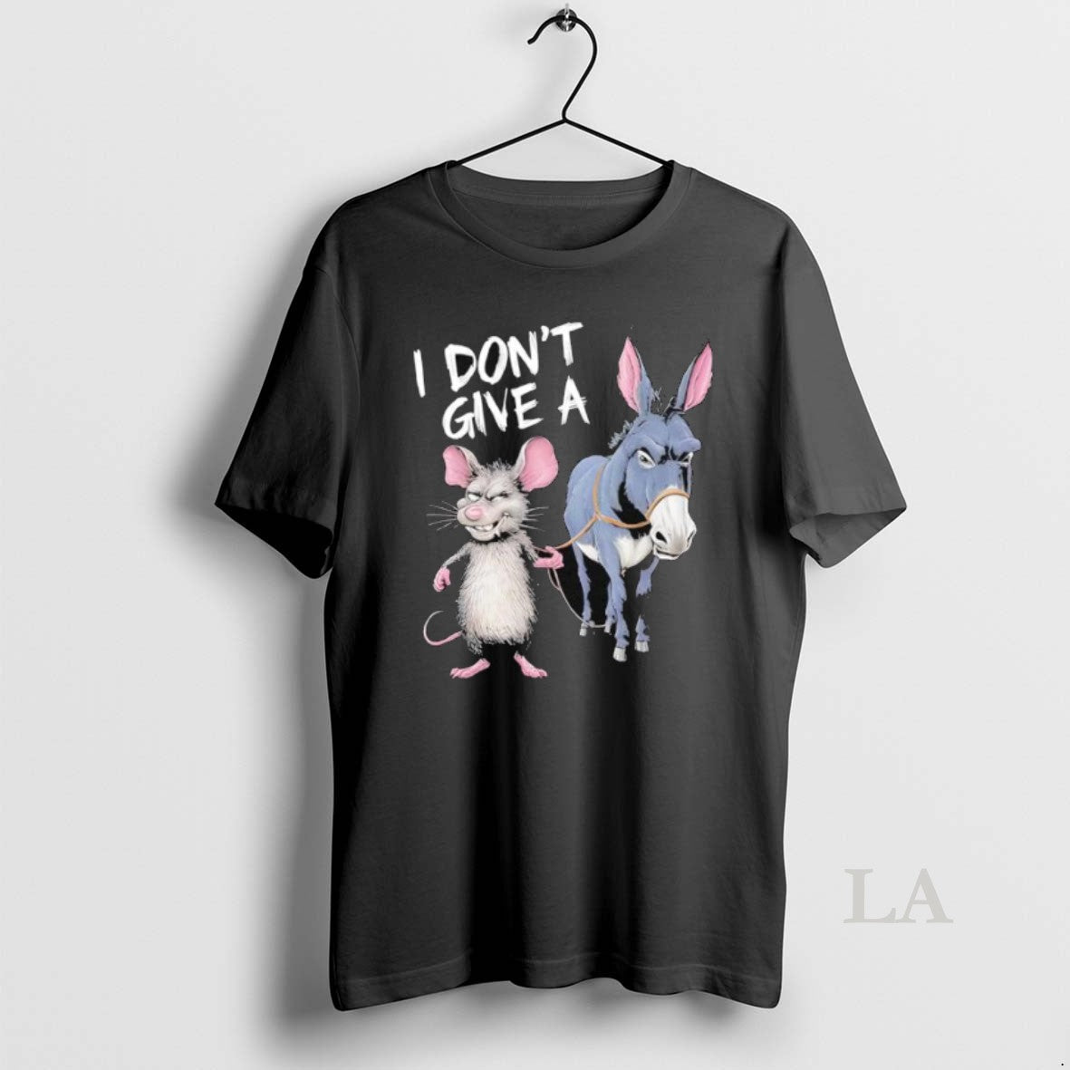 Original Mouse And Donkey I Dont Give A Donkey Unisex T-shirt, Sweatshirt, Hoodie, Long Sleeve Tee - T-Shirt, Sweatshirt, Hoodie