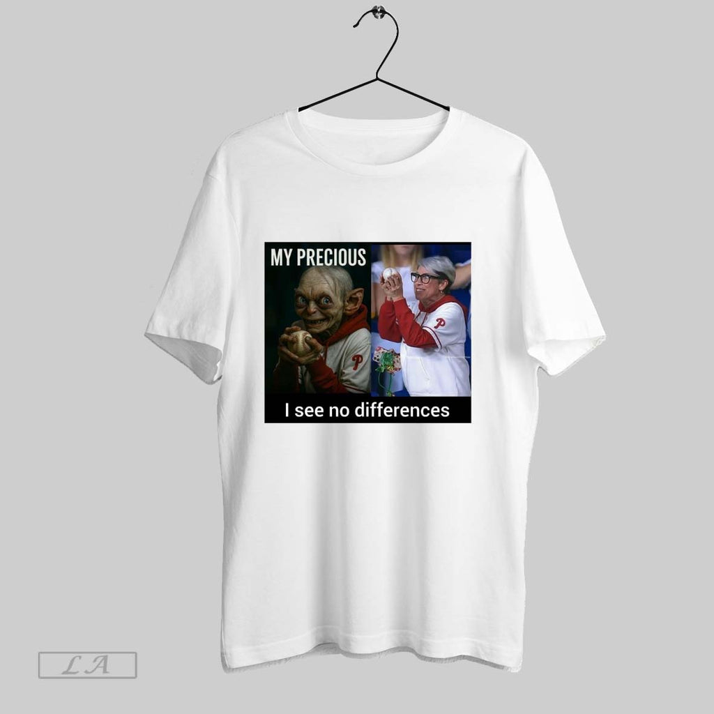 Original My Precious I See No Differences Philadelphia Phillies Mlb Meme Unisex T-shirt, Sweatshirt, Hoodie, Long Sleeve Tee - T-Shirt, Sweatshirt, Hoodie