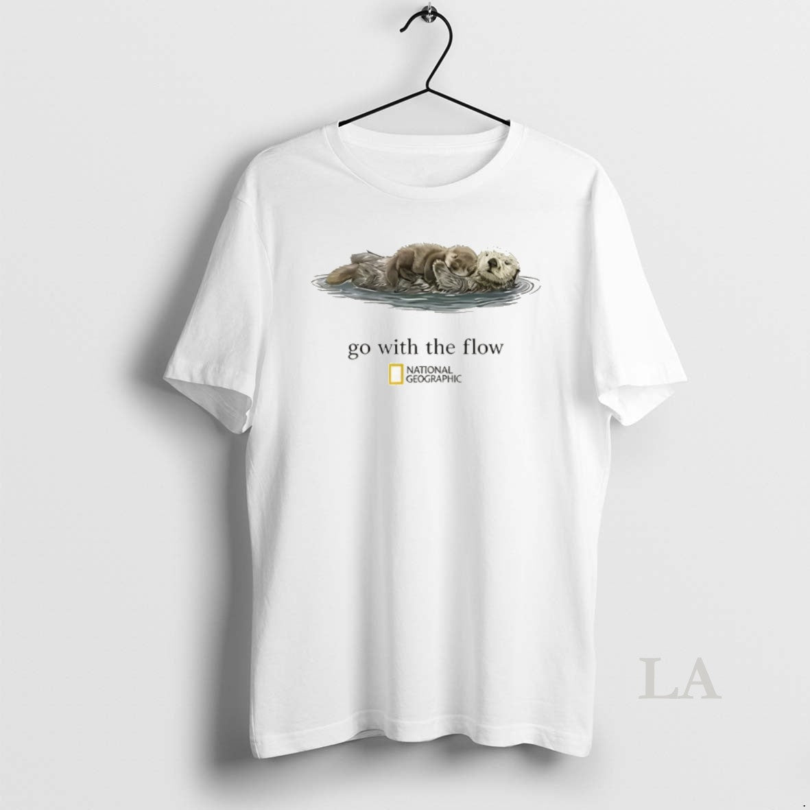 Original National Geographic Go With The Flow Otter Unisex T-shirt, Sweatshirt, Hoodie, Long Sleeve Tee - T-Shirt, Sweatshirt, Hoodie