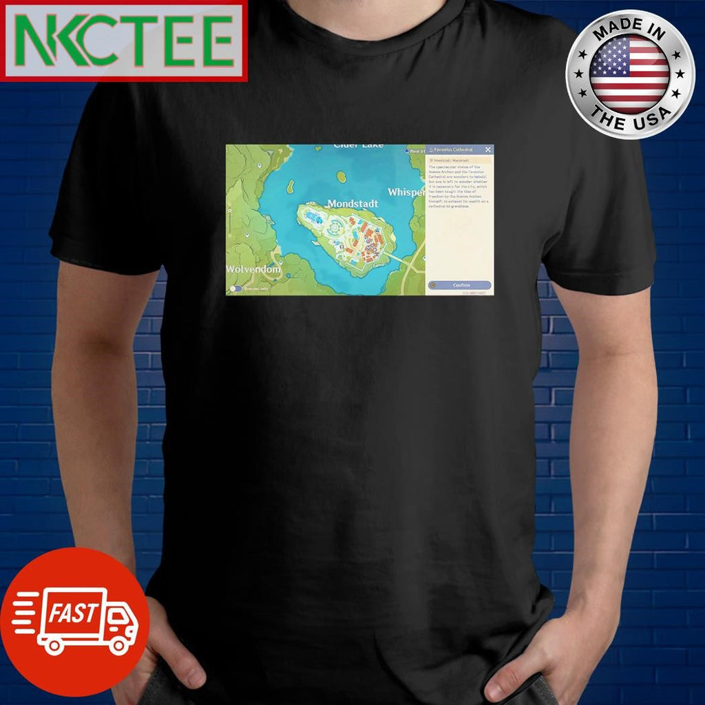 Original Natlan Genshin Impact door Bloodstained Chevalier’s Goblet map shirt Unisex T-shirt, Sweatshirt, Hoodie, Long Sleeve Tee - T-Shirt, Sweatshirt, Hoodie