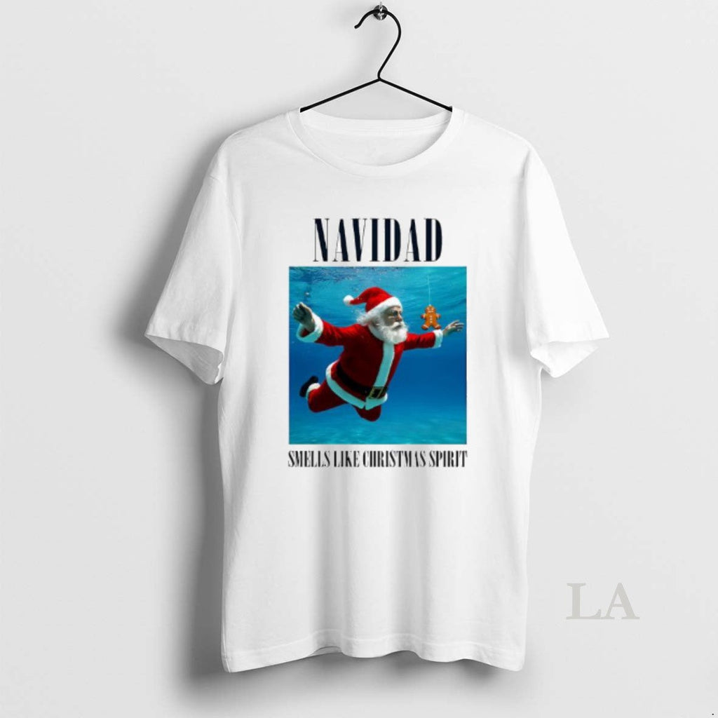 Original Navidad Smells Like Spirit Santa Claus Underwater T-Shirts, Hoodie, Sweatshirt - T-Shirt, Sweatshirt, Hoodie