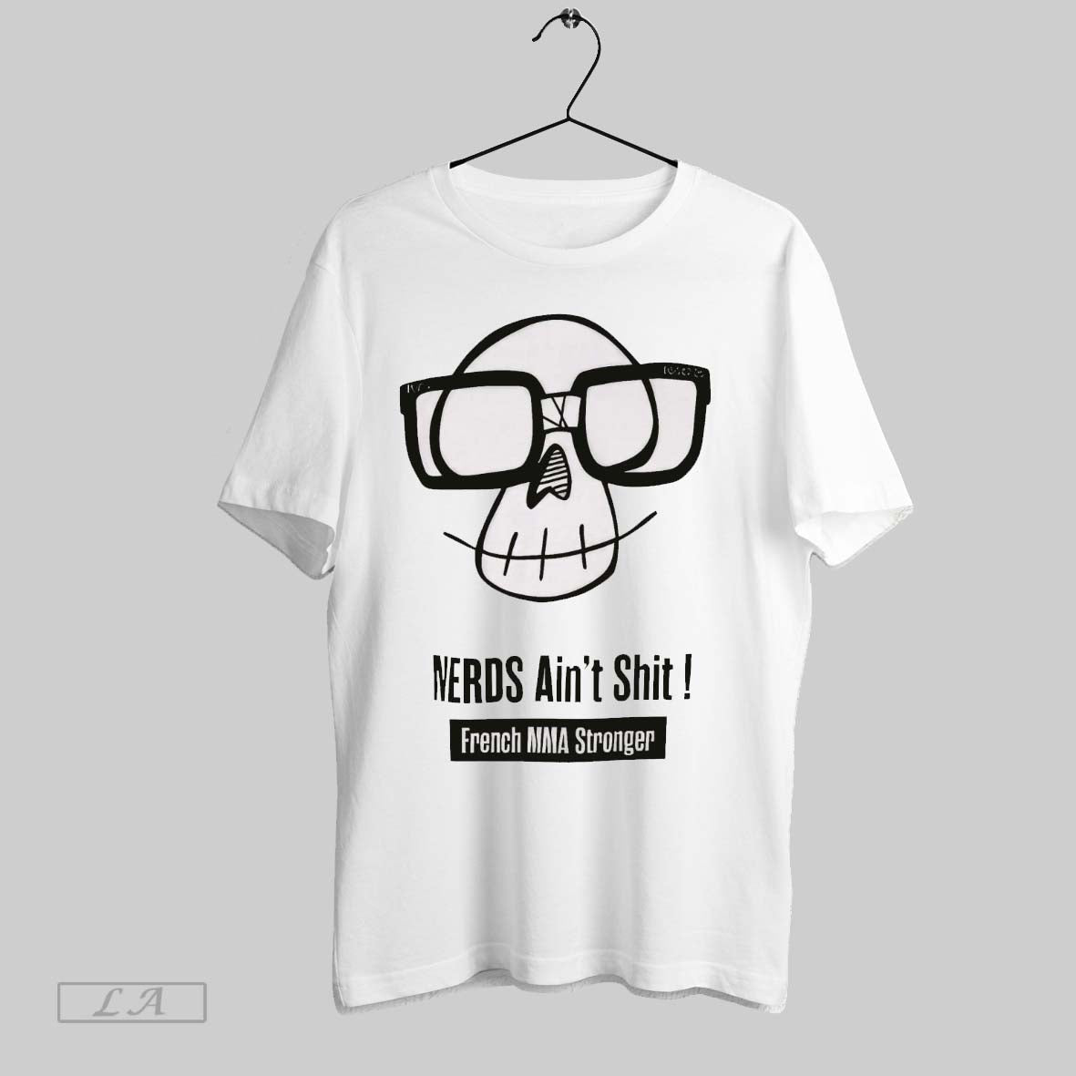 Original Nerds Aint Shit French Mma Stronger T Shirt Unisex T-shirt, Sweatshirt, Hoodie, Long Sleeve Tee - T-Shirt, Sweatshirt, Hoodie