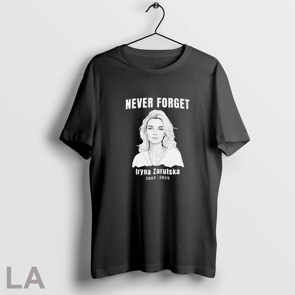 Original Never Forget Iryna Zarutska 2002 2025 Unisex T-shirt, Sweatshirt, Hoodie, Long Sleeve Tee - T-Shirt, Sweatshirt, Hoodie