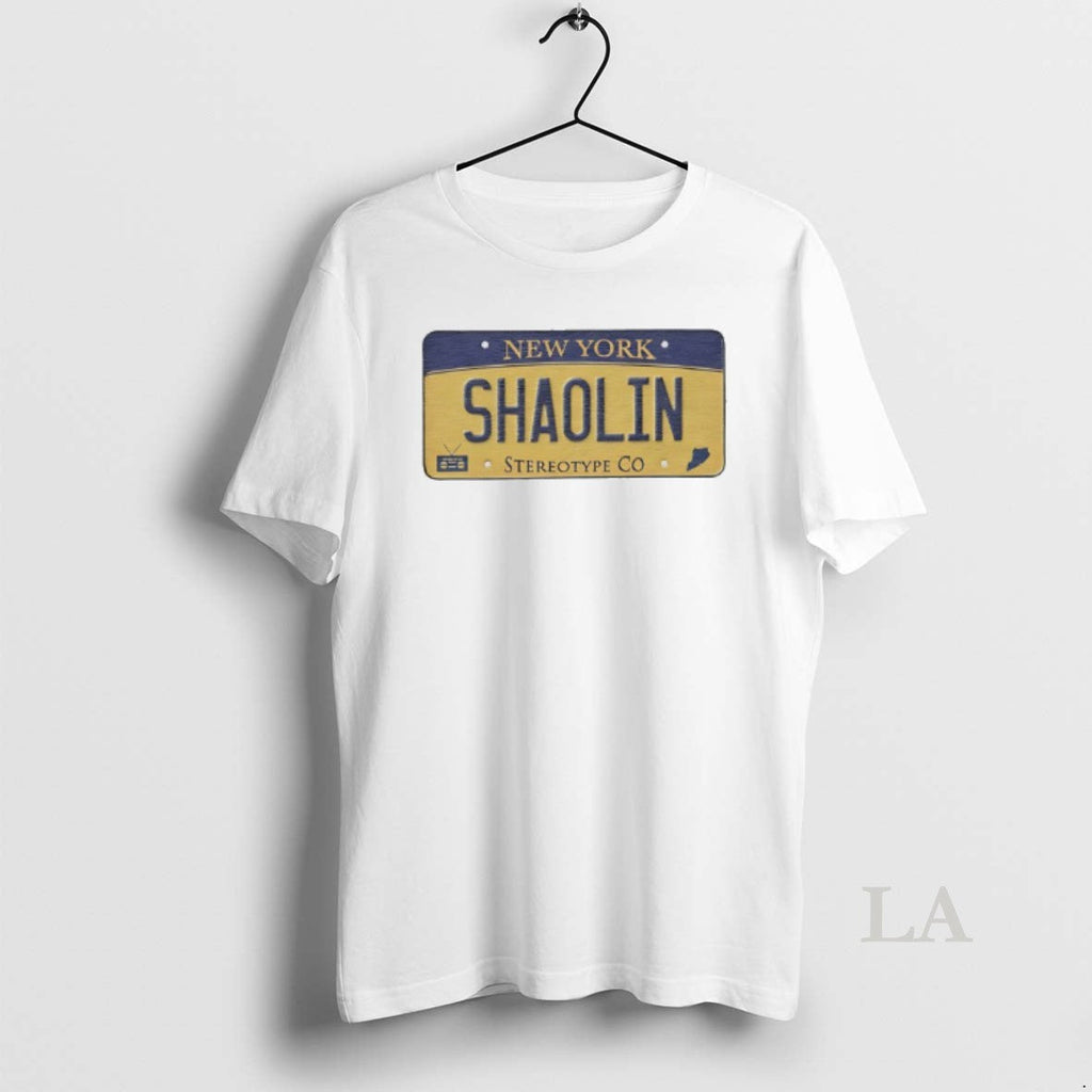 Original New Yok Shaolin Staten Island License Plate Unisex T-shirt, Sweatshirt, Hoodie, Long Sleeve Tee - T-Shirt, Sweatshirt, Hoodie