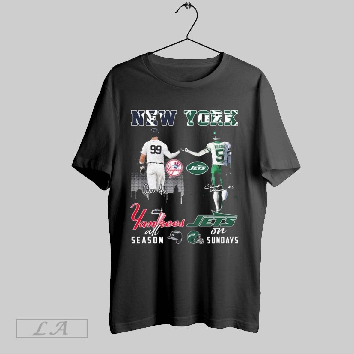 Original New York Yankees Aaron Judge All Season And New York Jets Wilson On Sunday Unisex T-shirt, Sweatshirt, Hoodie, Long Sleeve Tee - T-Shirt, Sweatshirt, Hoodie