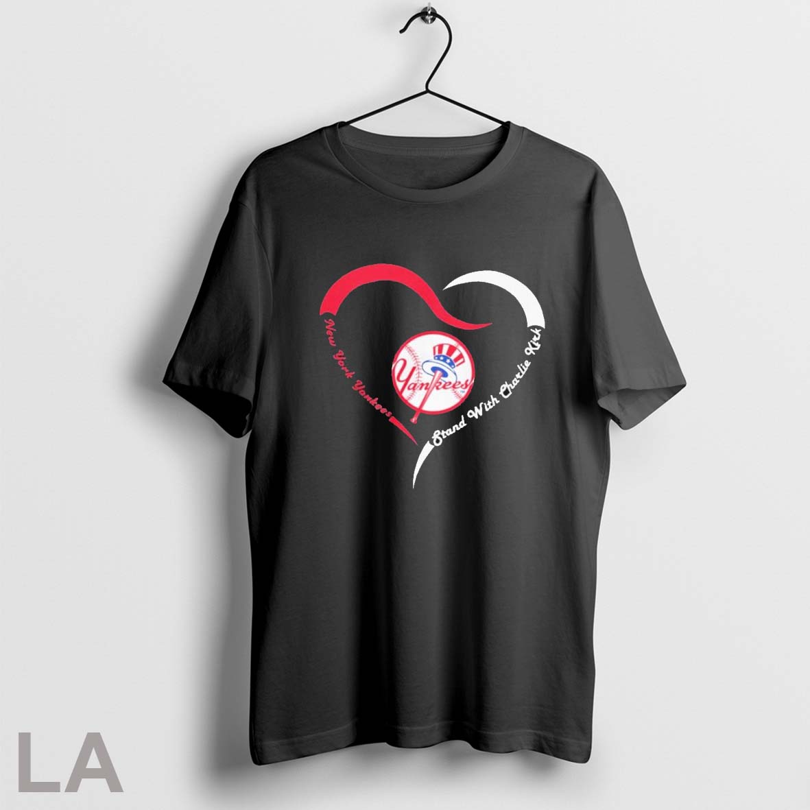 Original New York Yankees Stand With Charlie Kirk Unisex T-shirt, Sweatshirt, Hoodie, Long Sleeve Tee - T-Shirt, Sweatshirt, Hoodie