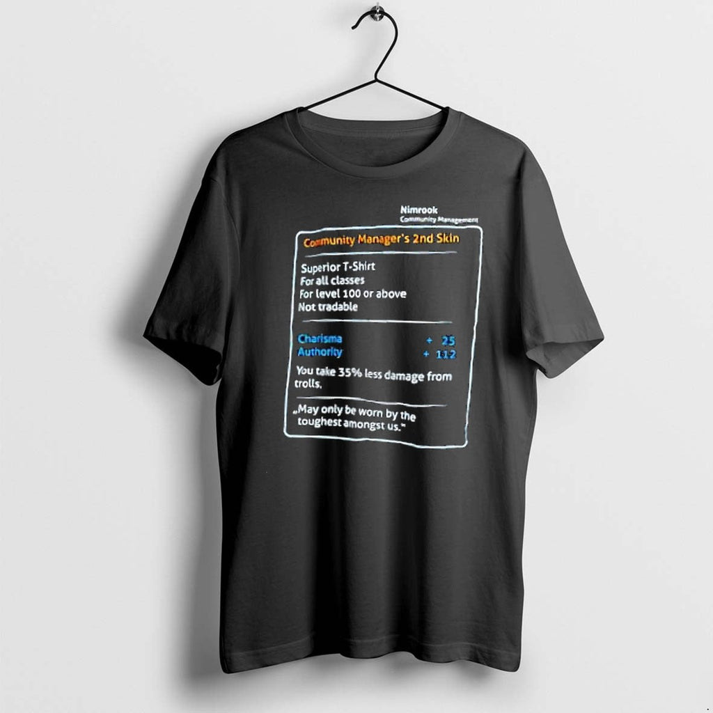 Original Nimrook Community Managers 2nd Skin Tshirts Jpg Unisex T-shirt, Sweatshirt, Hoodie, Long Sleeve Tee - T-Shirt, Sweatshirt, Hoodie