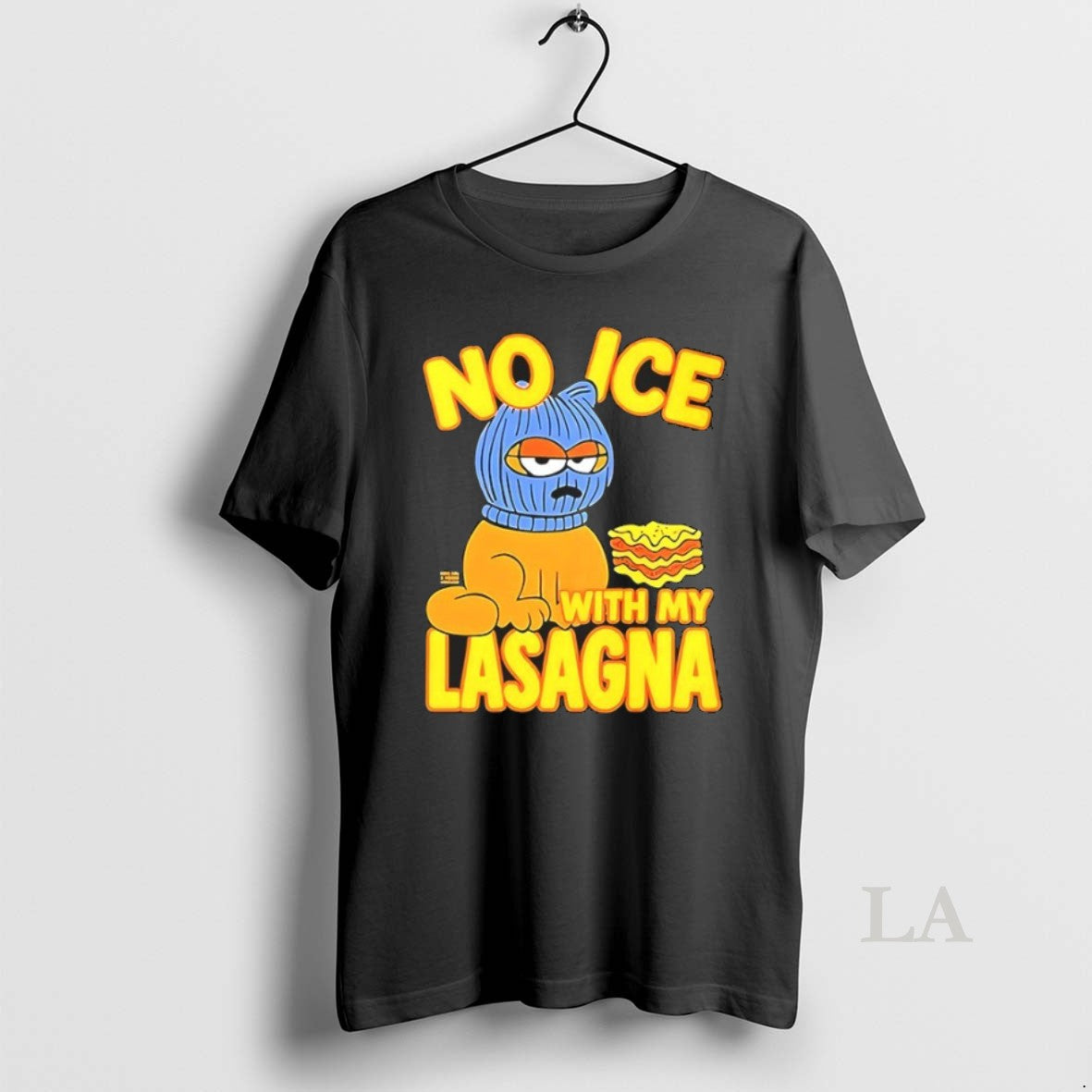 Original No Ice With My Lasagna Cartoon Unisex T-shirt, Sweatshirt, Hoodie, Long Sleeve Tee - T-Shirt, Sweatshirt, Hoodie