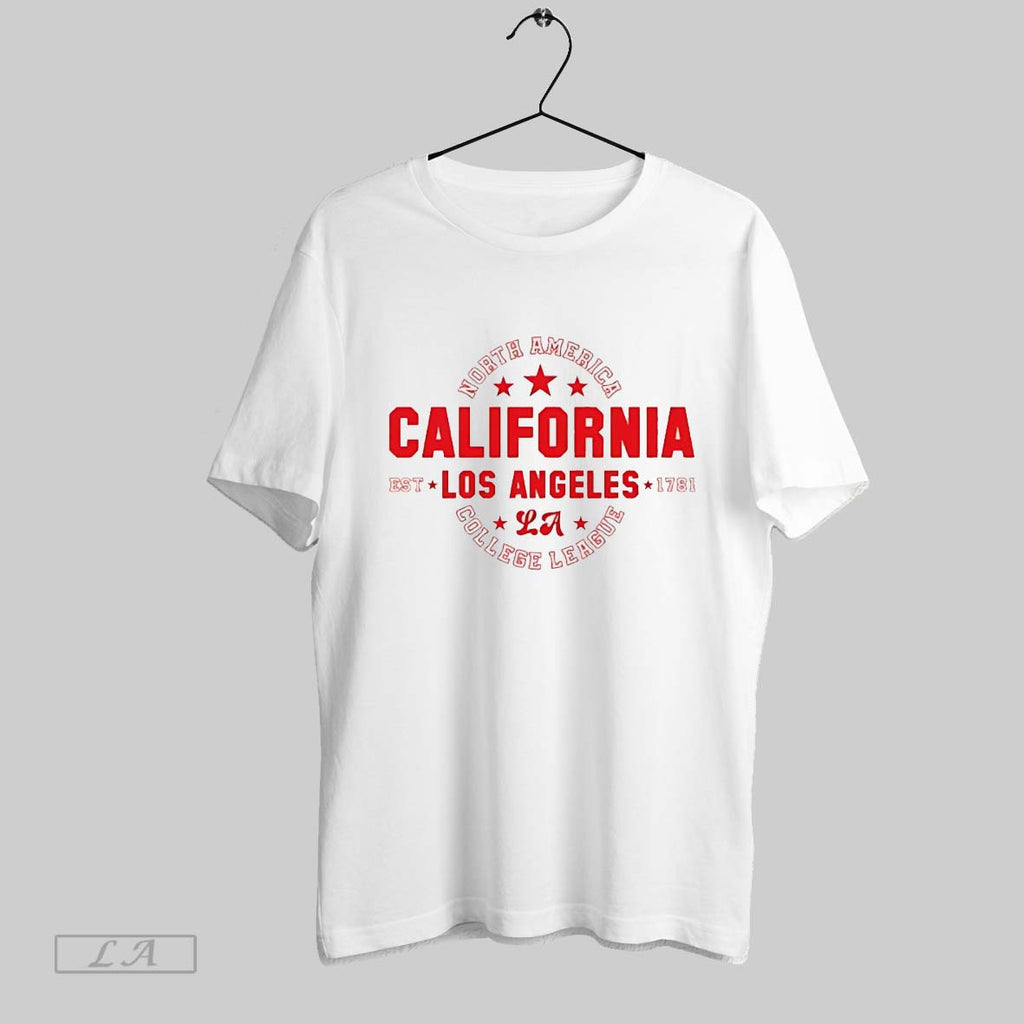 Original North America California Los Angeles Est 1781 Unisex T-shirt, Sweatshirt, Hoodie, Long Sleeve Tee - T-Shirt, Sweatshirt, Hoodie