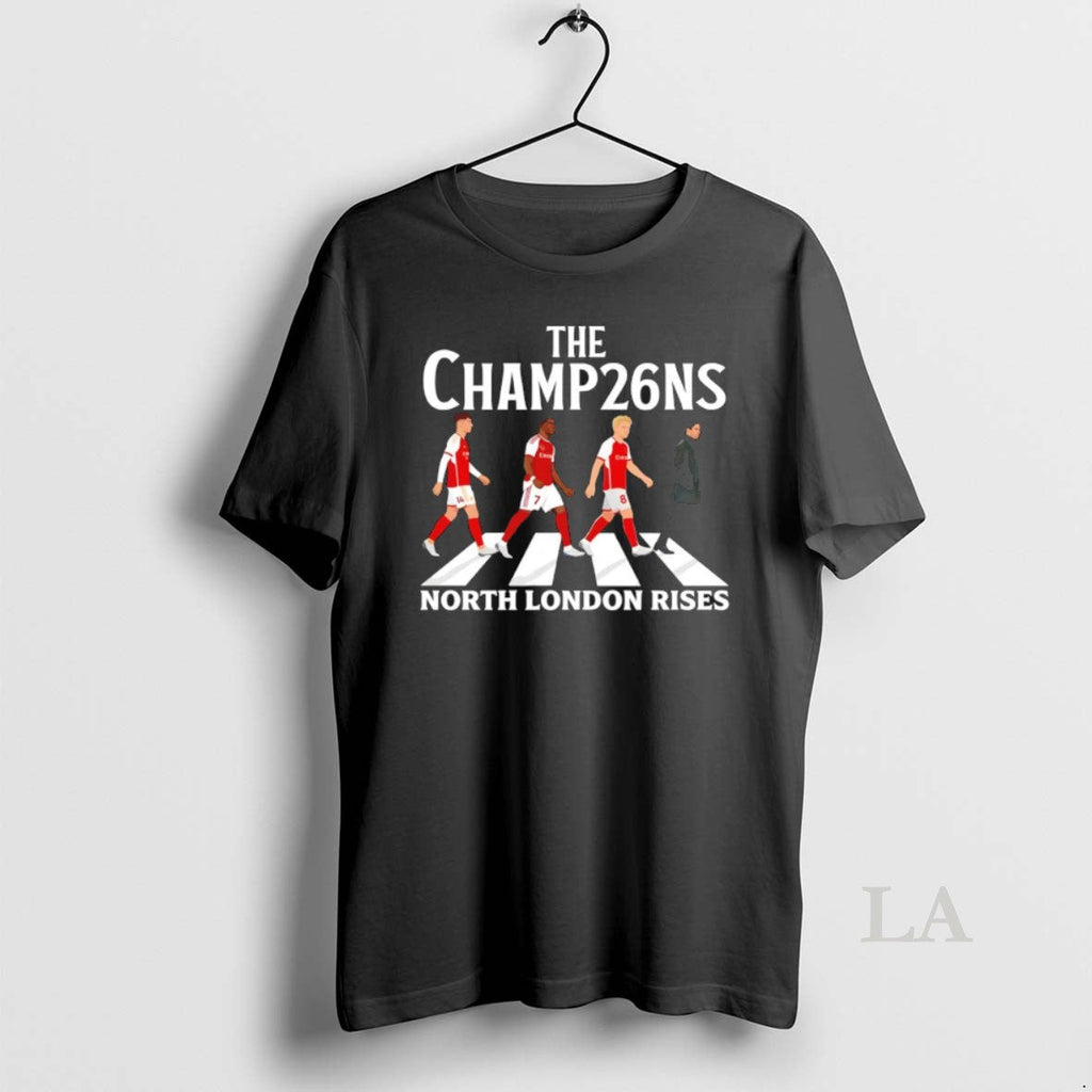 Original North London Rises Football Champions Arsenal Fc Abbey Road Victory Parade Unisex T-shirt, Sweatshirt, Hoodie, Long Sleeve Tee - T-Shirt, Sweatshirt, Hoodie