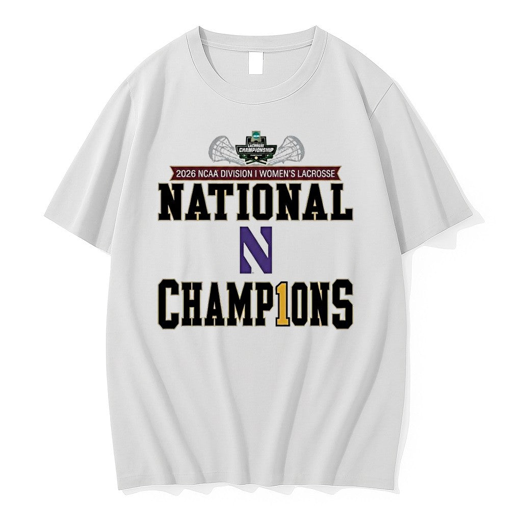 Original Northwestern Wildcats 2026 Ncaa Womens Lacrosse National Champions 1 Tshirts Unisex T-shirt, Sweatshirt, Hoodie, Long Sleeve Tee - T-Shirt, Sweatshirt, Hoodie