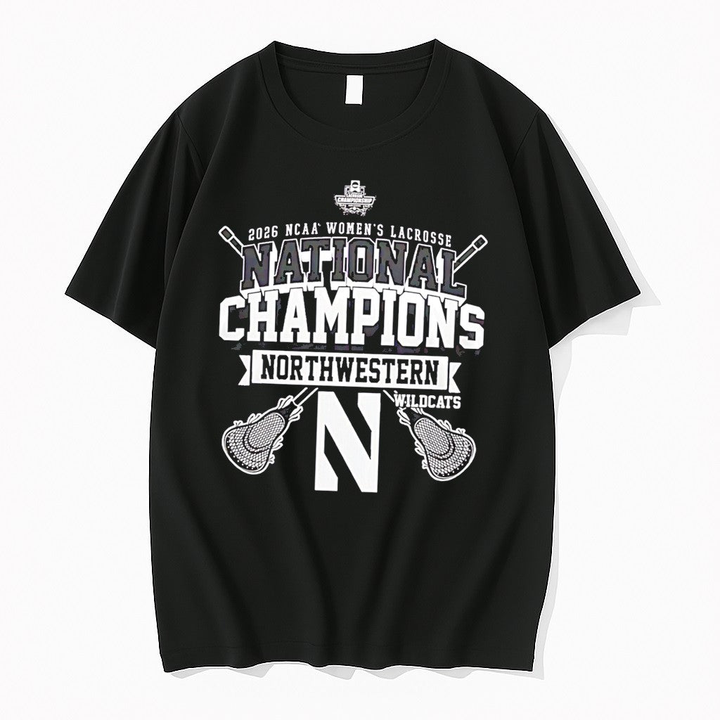 Original Northwestern Wildcats Ncaa Womens Lacrosse National Champions 2026 Classic Tee Tshirts - T-Shirt, Sweatshirt, Hoodie