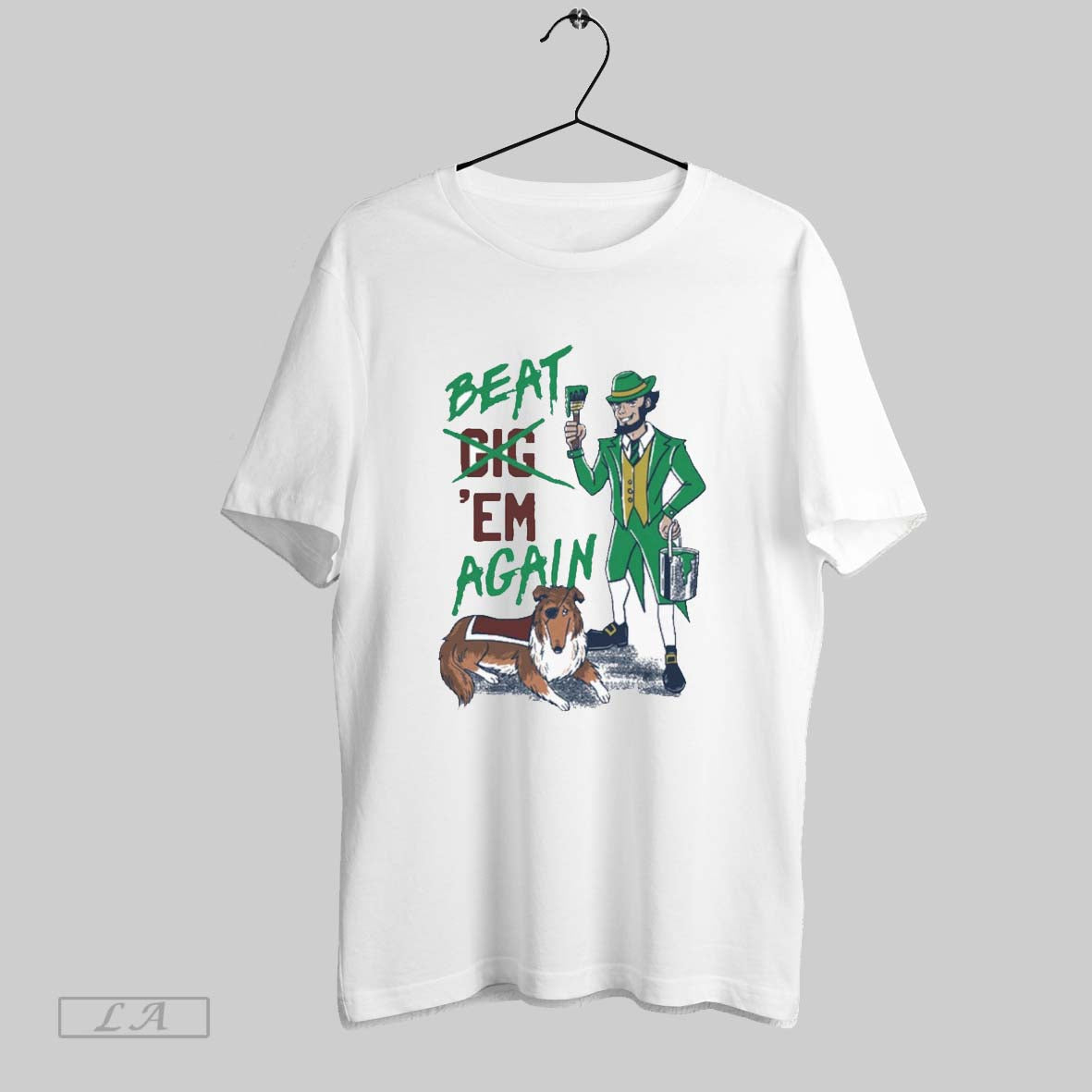 Original Notre Dame Fighting Irish Vs Texas Am Aggies Beat Em Again Mascots Unisex T-shirt, Sweatshirt, Hoodie, Long Sleeve Tee - T-Shirt, Sweatshirt, Hoodie
