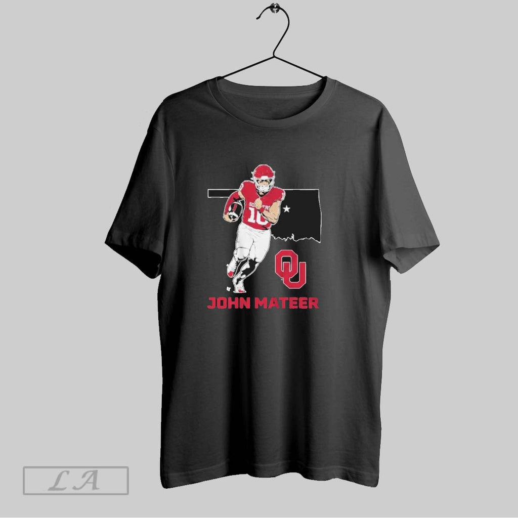 Original Oklahoma Football John Mateer State Star Unisex T-shirt, Sweatshirt, Hoodie, Long Sleeve Tee - T-Shirt, Sweatshirt, Hoodie