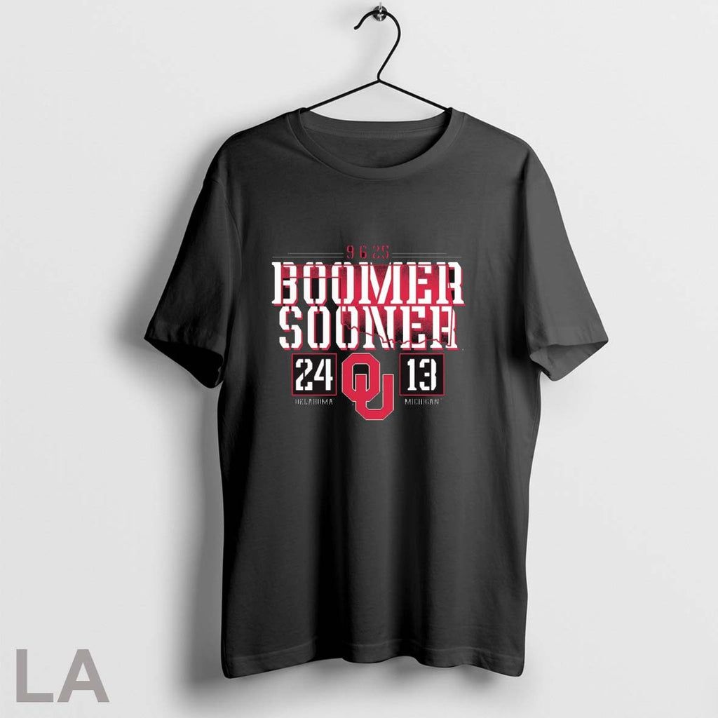 Original Oklahoma Sooners Vs Michigan Wolverines Boomer Sooner 9 Unisex T-shirt, Sweatshirt, Hoodie, Long Sleeve Tee - T-Shirt, Sweatshirt, Hoodie