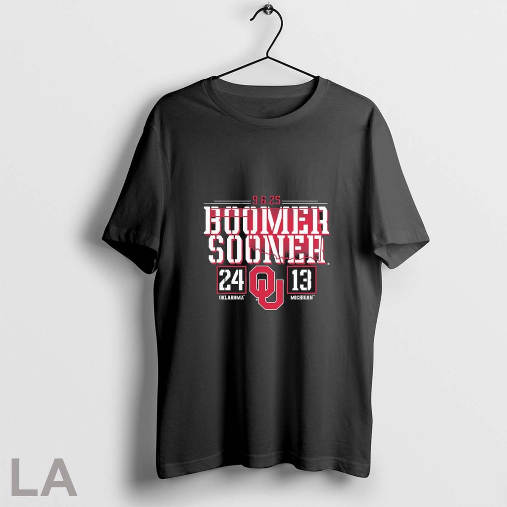 Original Oklahoma Win 24 13 Michigan Boomer Sooner Gameday Showdown Unisex T-shirt, Sweatshirt, Hoodie, Long Sleeve Tee - T-Shirt, Sweatshirt, Hoodie
