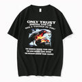 Original Only Trust Someone Who Sees Your Sorrow Love Silence Raven Skull Fire Black Tshirts - T-Shirt, Sweatshirt, Hoodie