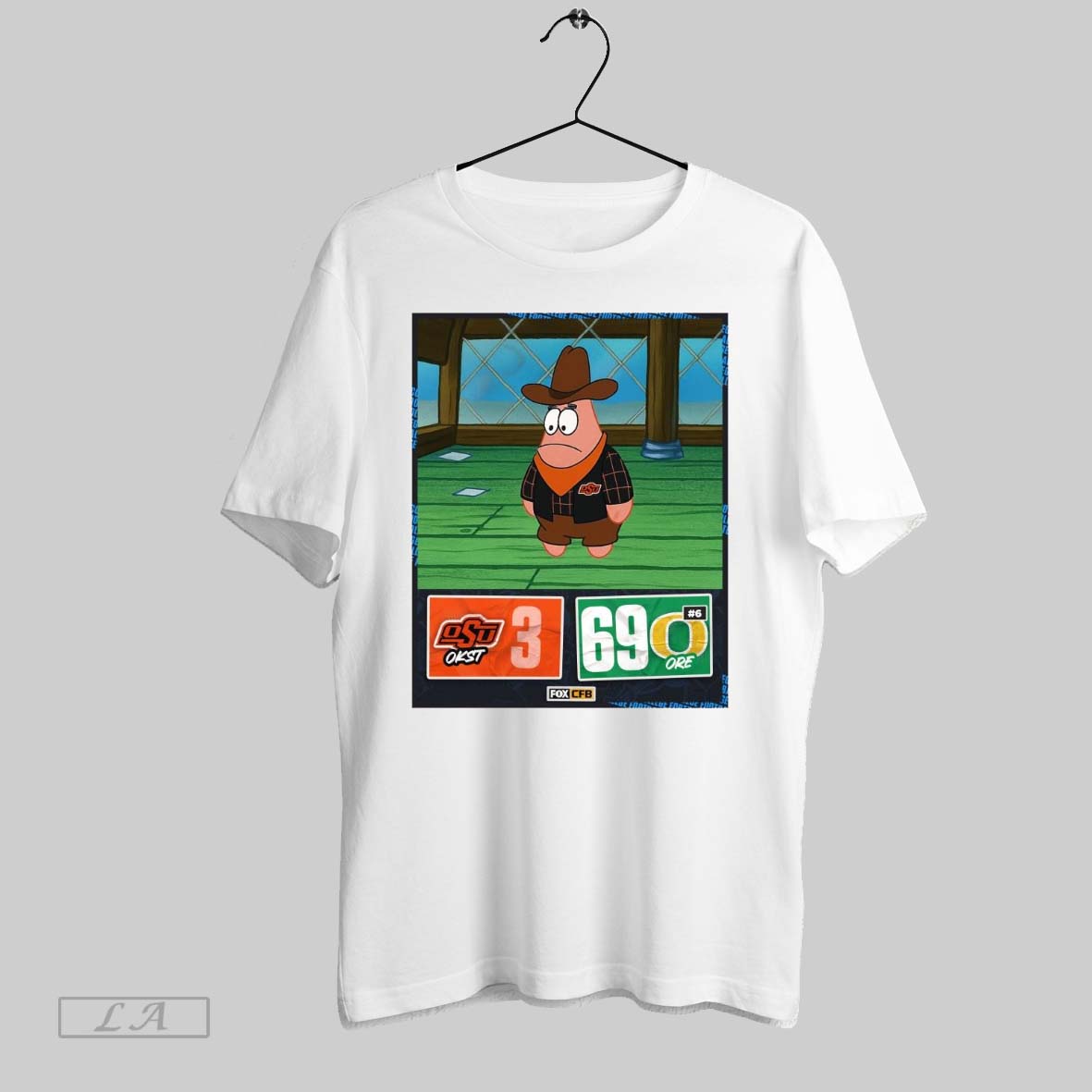 Original Oregon 69 3 Oklahoma State Sep 6 2025 Final Score Patrick Star Meme Unisex T-shirt, Sweatshirt, Hoodie, Long Sleeve Tee - T-Shirt, Sweatshirt, Hoodie