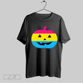 Original Pansexual Pride Flag Pumpkin Face Jack O Lantern Halloween Pansexual Unisex T-shirt, Sweatshirt, Hoodie, Long Sleeve Tee - T-Shirt, Sweatshirt, Hoodie