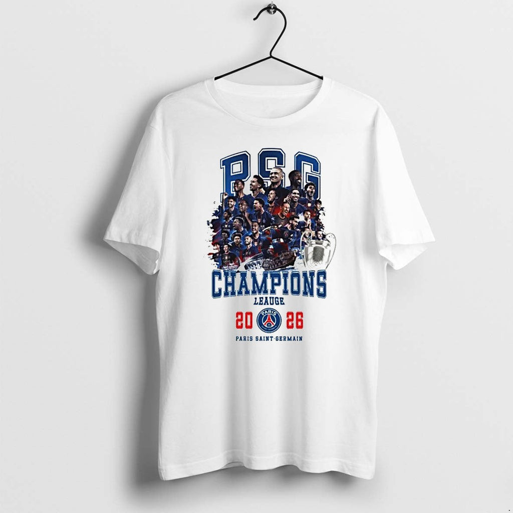 Original Paris Saint Germain Champions League Winners Psg 2026 Tshirts Jpg Unisex T-shirt, Sweatshirt, Hoodie, Long Sleeve Tee - T-Shirt, Sweatshirt, Hoodie
