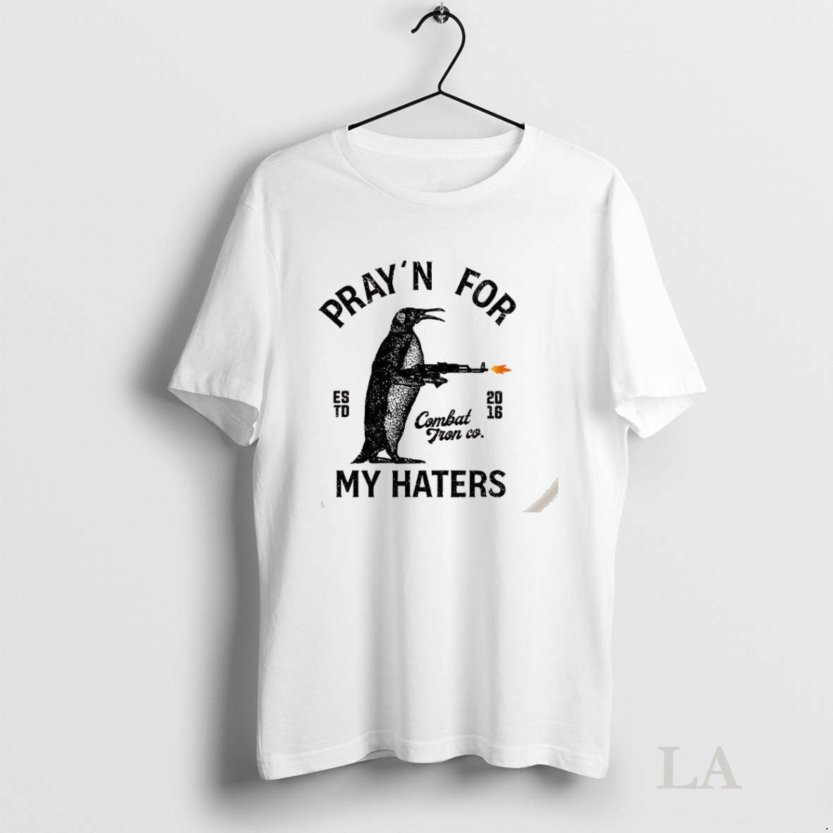 Original Penguin Prayn For My Haters Est 2016 Combat Tronco Unisex T-shirt, Sweatshirt, Hoodie, Long Sleeve Tee - T-Shirt, Sweatshirt, Hoodie