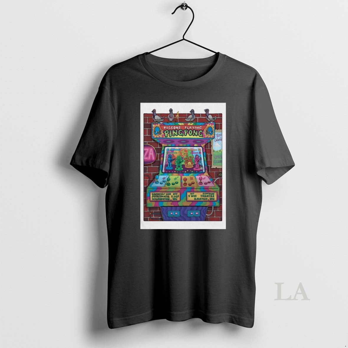 Original Pigeons Playing Ping Pong Greenfield Lake Amphitheater Wilmington Nc October 3 2025 - T-Shirt, Sweatshirt, Hoodie