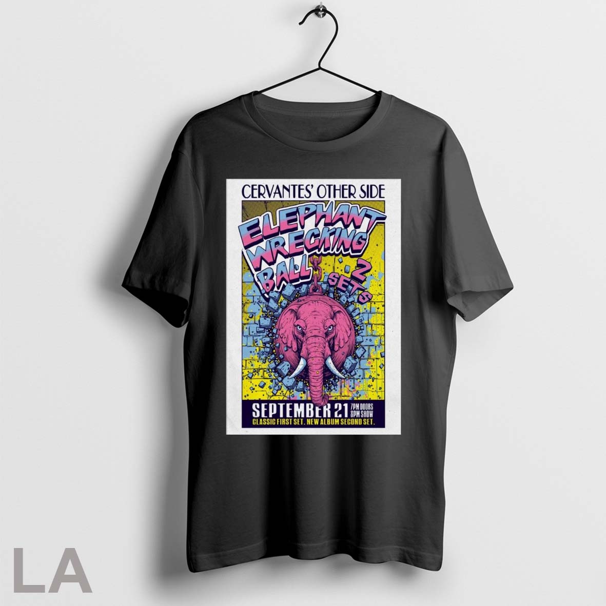 Original Poster Cervantes Other Side Elephant Wrecking Ball In Denver Co On September 21 2025 - T-Shirt, Sweatshirt, Hoodie