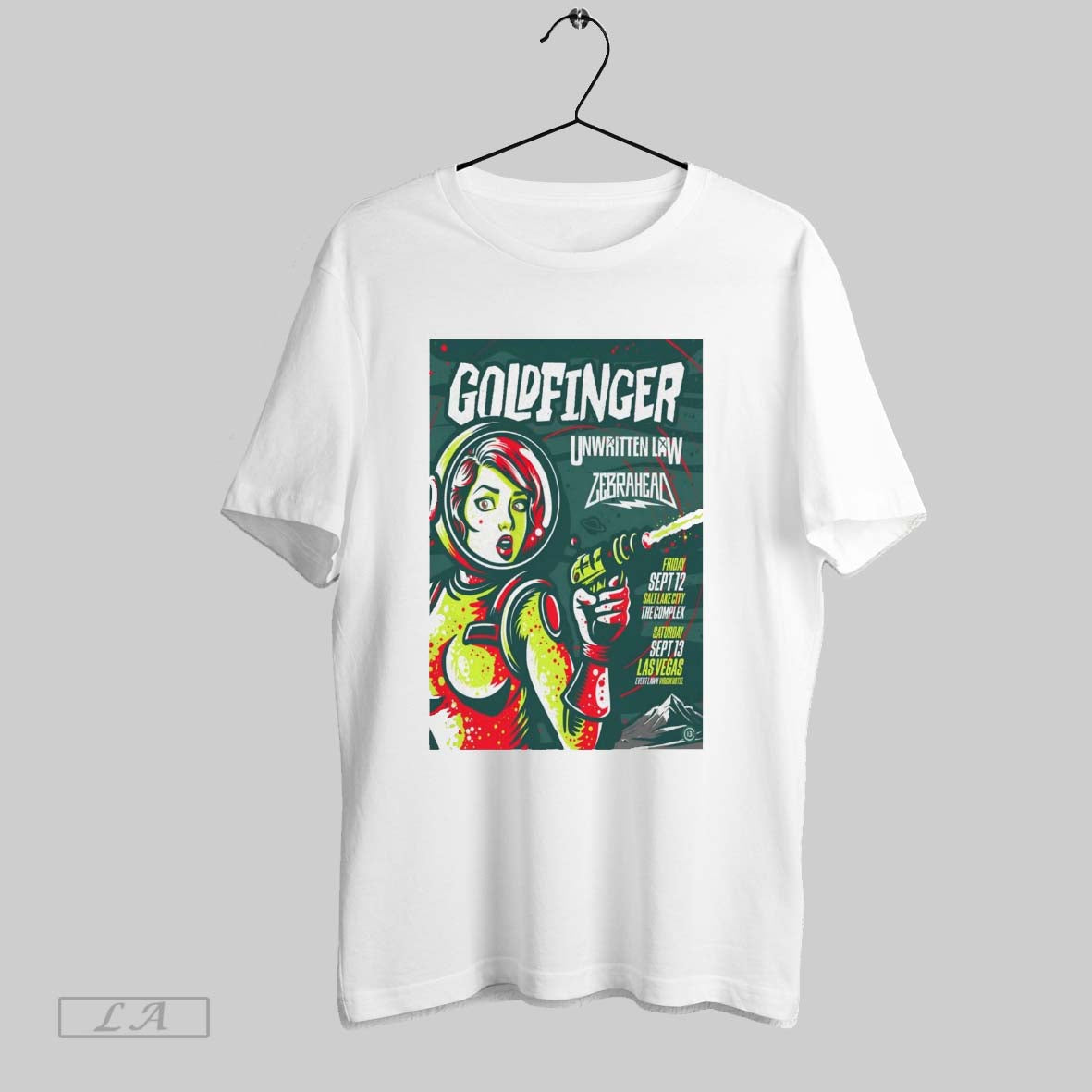 Original Poster Goldfinger September 12 2025 The Rockwell Salt Lake City Ut September 13 Las - T-Shirt, Sweatshirt, Hoodie