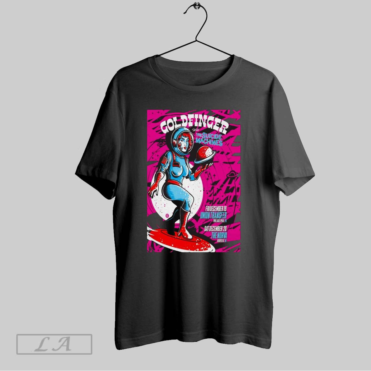 Original Poster Goldfinger Tour With The Suicide Machines Philadelphia Pa 12 09 2025 Unisex T-shirt, Sweatshirt, Hoodie, Long Sleeve Tee - T-Shirt, Sweatshirt, Hoodie