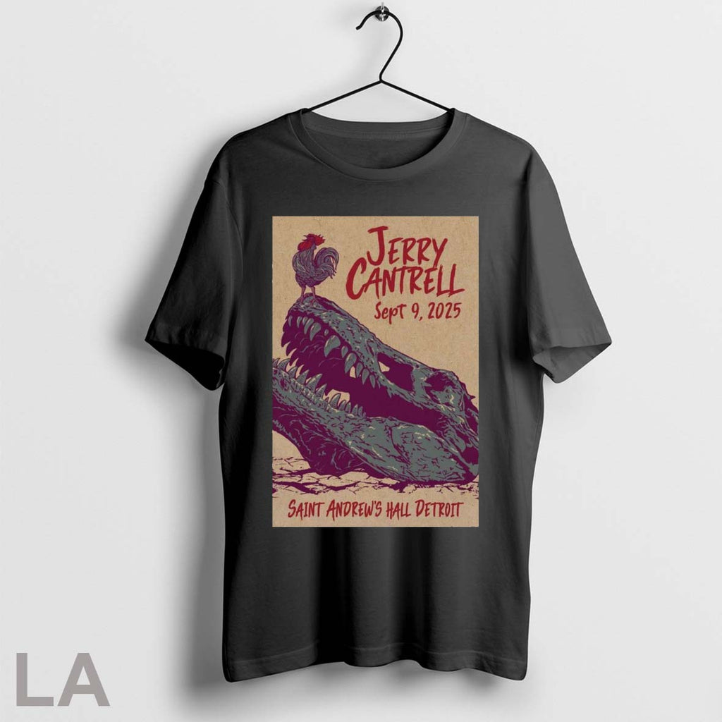 Original Poster Jerry Cantrell Concert Saint Andrews Hall Detroit Mi September 9 2025 Unisex T-shirt, Sweatshirt, Hoodie, Long Sleeve Tee - T-Shirt, Sweatshirt, Hoodie